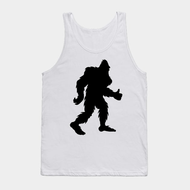 Bigfoot Silhouette Tank Top by Tesszero